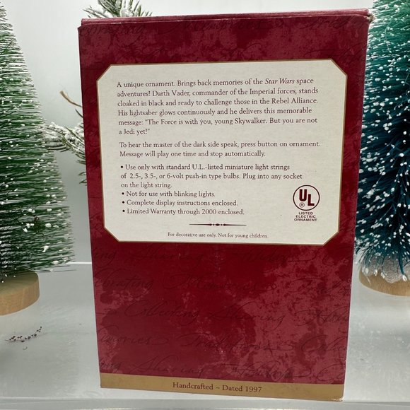 Hallmark Keepsake Ornament Star Wars Darth Vader Christmas Magic Ornament 1997 - Picture 2 of 9